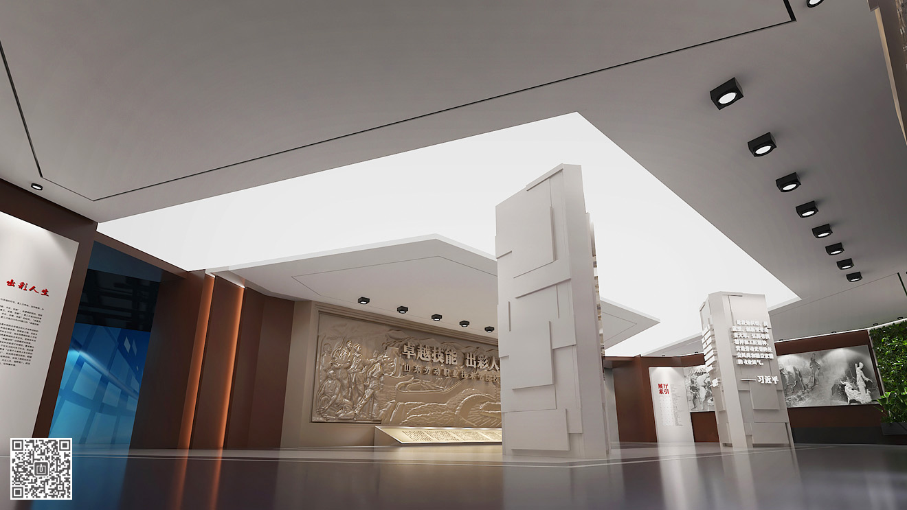 山東勞動職業(yè)技術(shù)學院校史館展廳設計